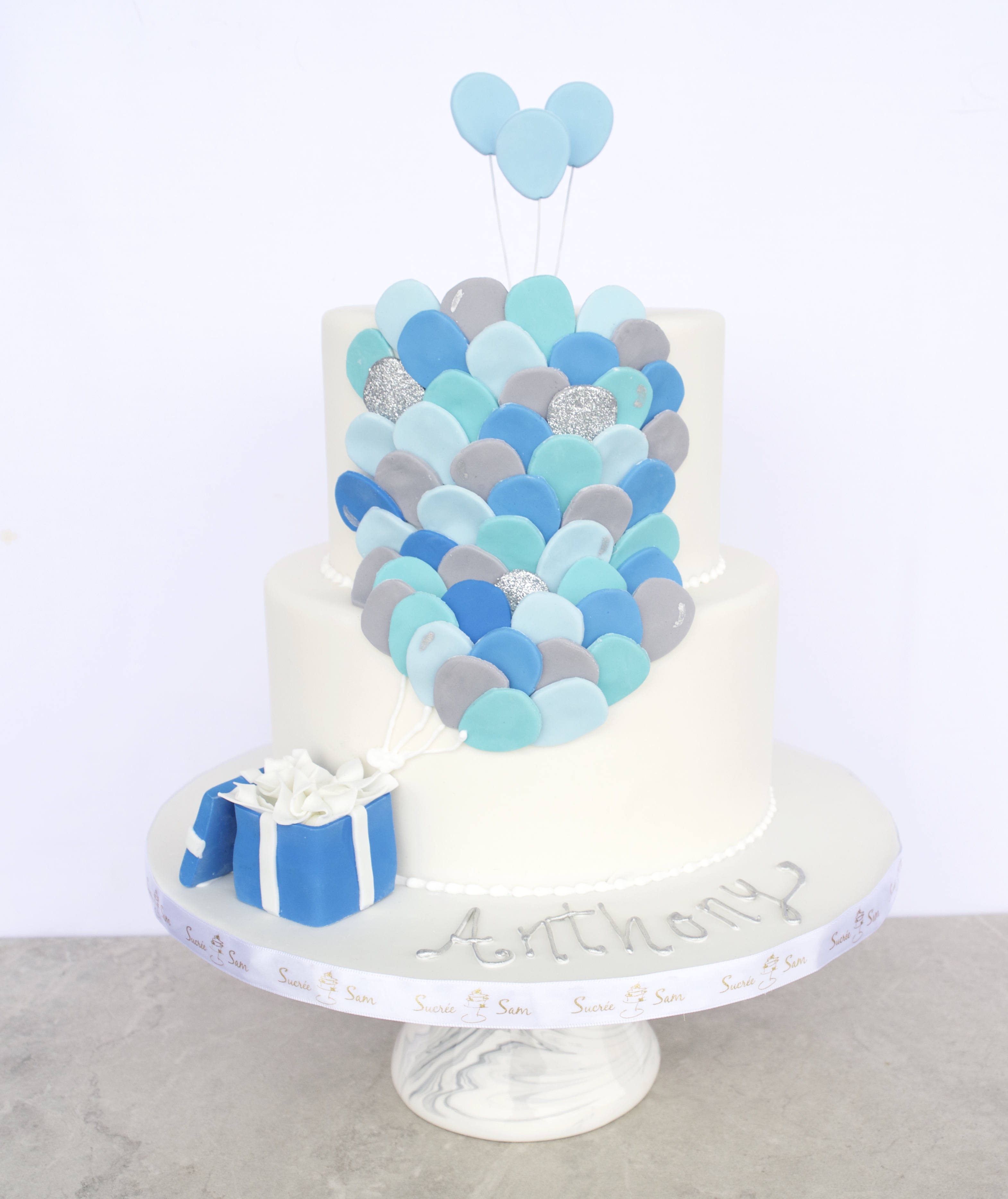 Ballons bleus