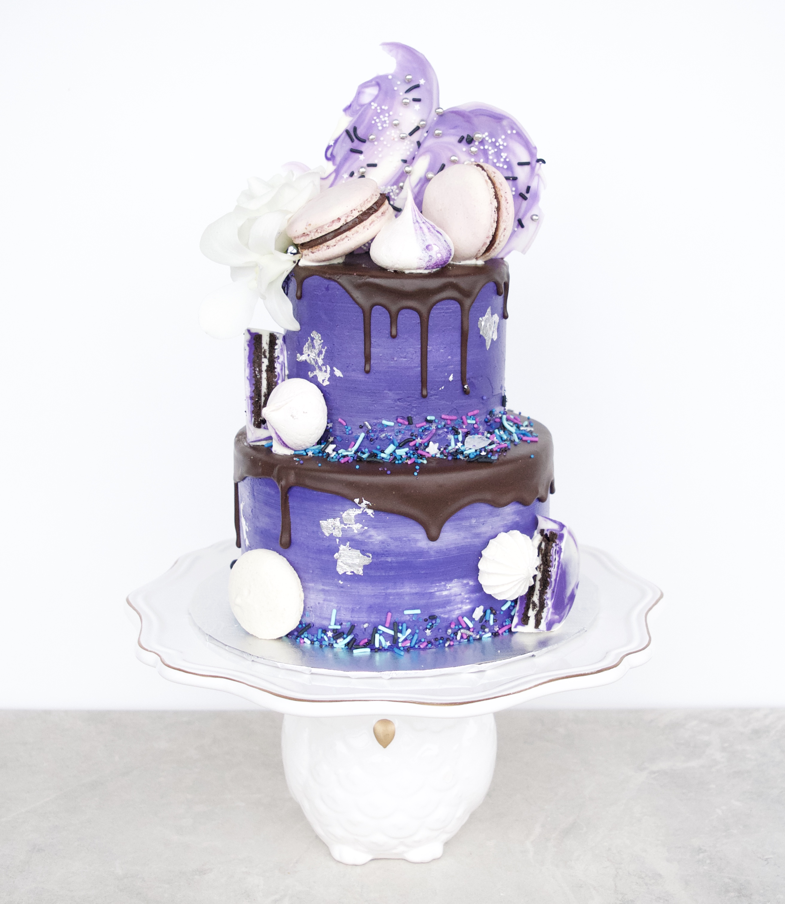 "Drip cake" mauve
