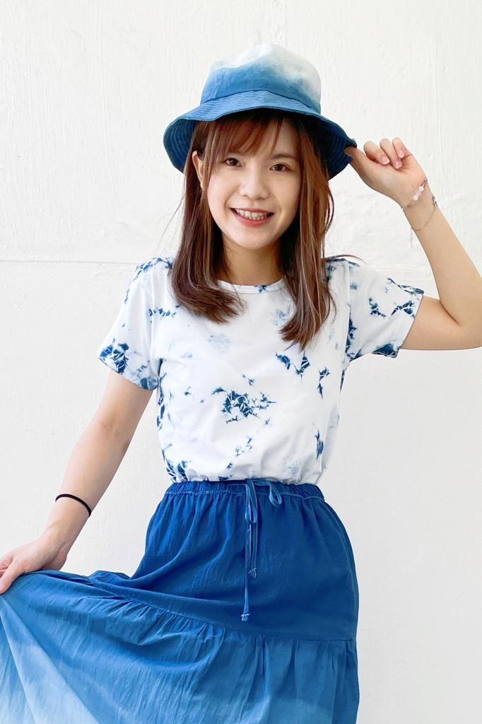 縮圖：藍染T-shirt【女裝】