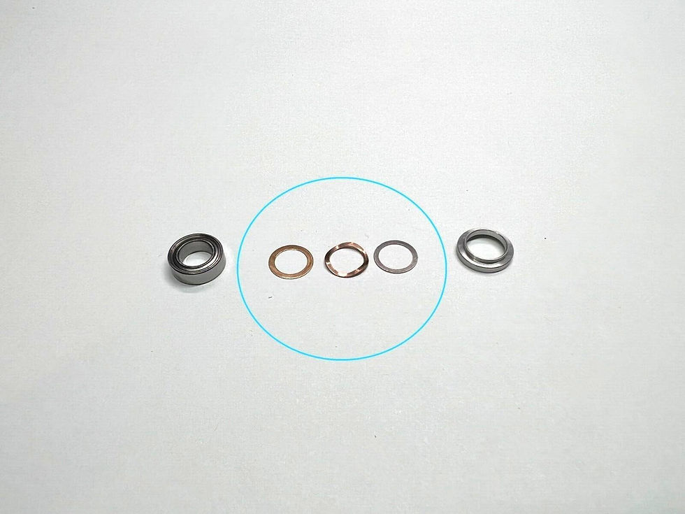 Thumbnail: Kupa UP200 UG12 Drill Handpiece Replacement Three Piece Small Washer Set