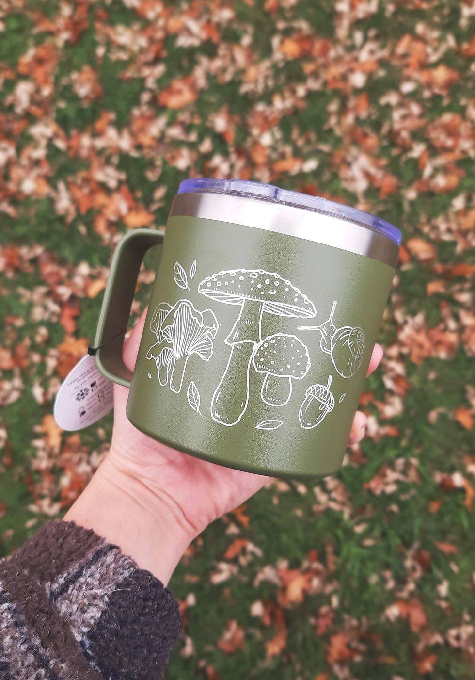Thumbnail: INSULATED mug - With handle - Nature