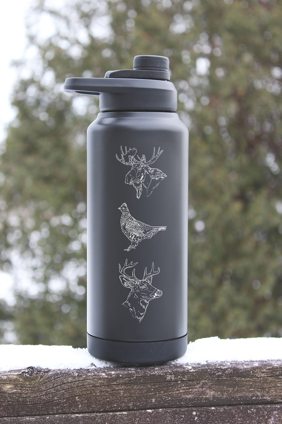 BOUTEILLE isotherme | Les Animaux du Québec - 710 ml / 946 ml