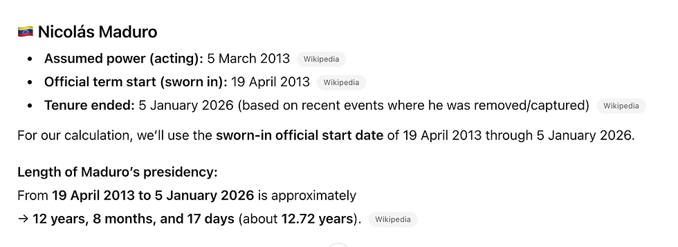 Nicolas Maduro Served As President of Venezuela for 12 Years