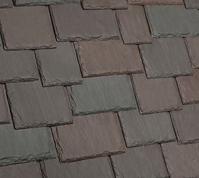 DaVinci Roofscapes Multi-Width Slate Brownstone Swatch Omaha