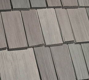 DaVinci Roofscapes Bellaforte Shake Weathered Gray-VariBlend Swatch Omaha