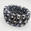 Thumbnail: Rhodium Beaded Cuff Bracelet
