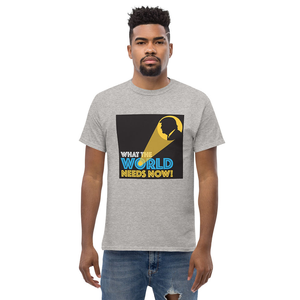 Thumbnail: What The World Needs Now (Original) Men's heavyweight tee 