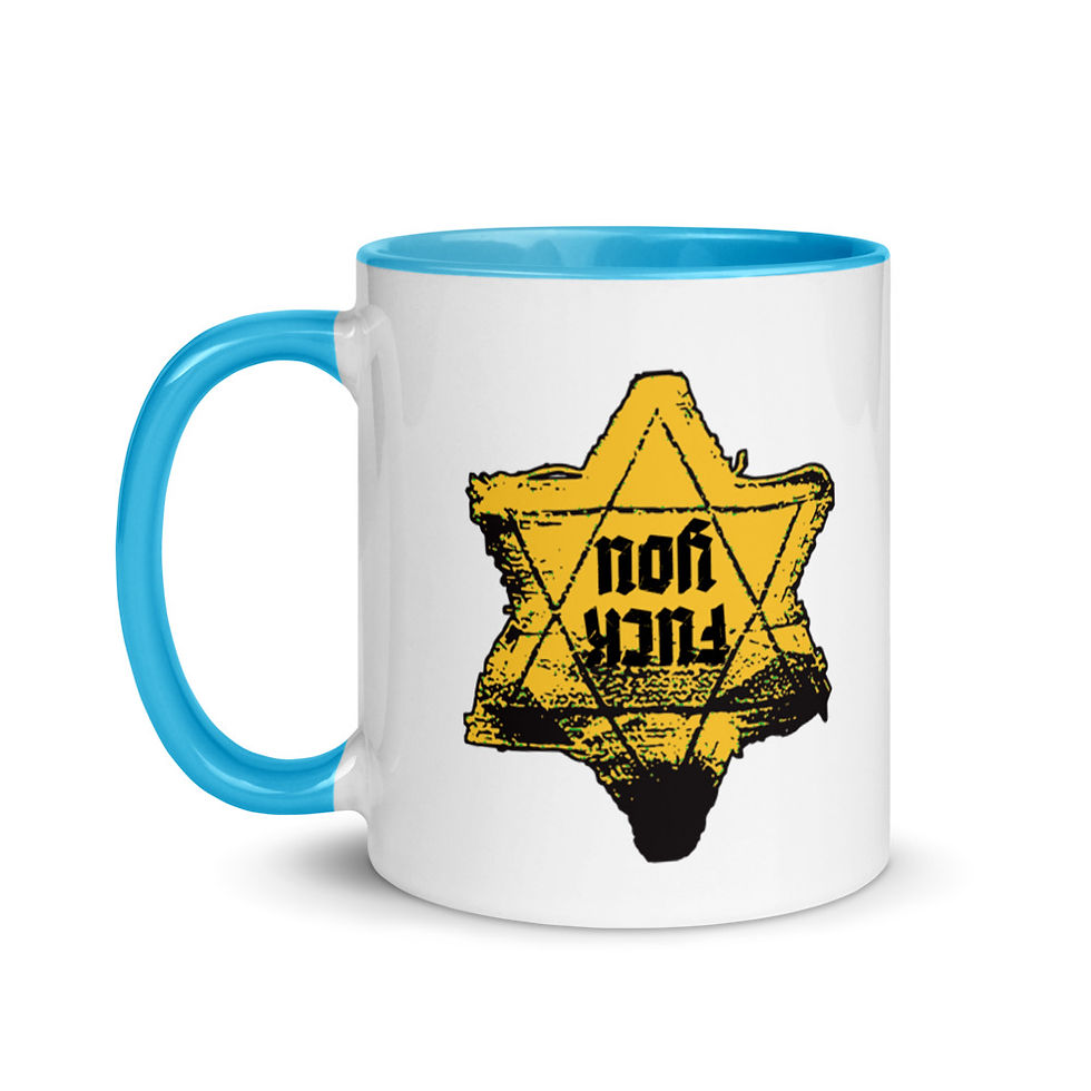 Thumbnail: Gold Star F.U. (Original) Mug with Color Inside