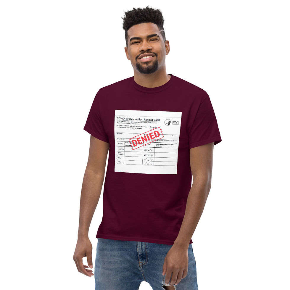 Thumbnail: Covid Card Denied Men's Heavyweight Tee