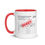 Thumbnail: Covid Card Denied Original Mug with Color Inside