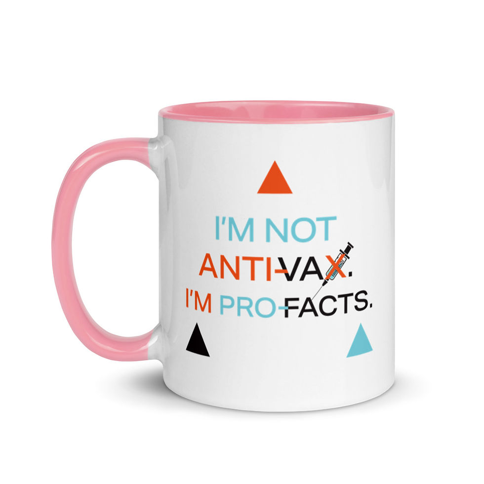 Thumbnail: Not Anti-Vax (Clear) Original Mug with Color Inside