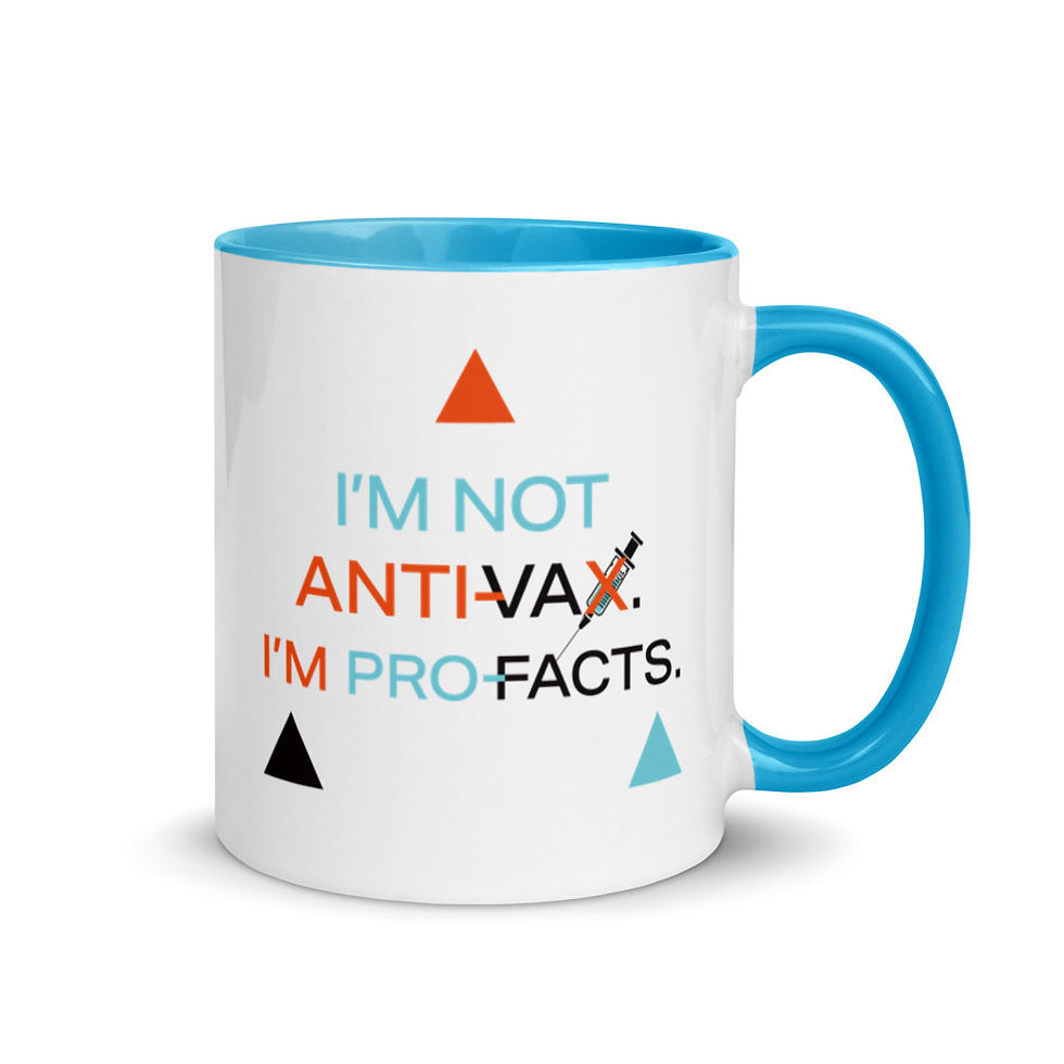 Thumbnail: Not Anti-Vax (Clear) Original Mug with Color Inside