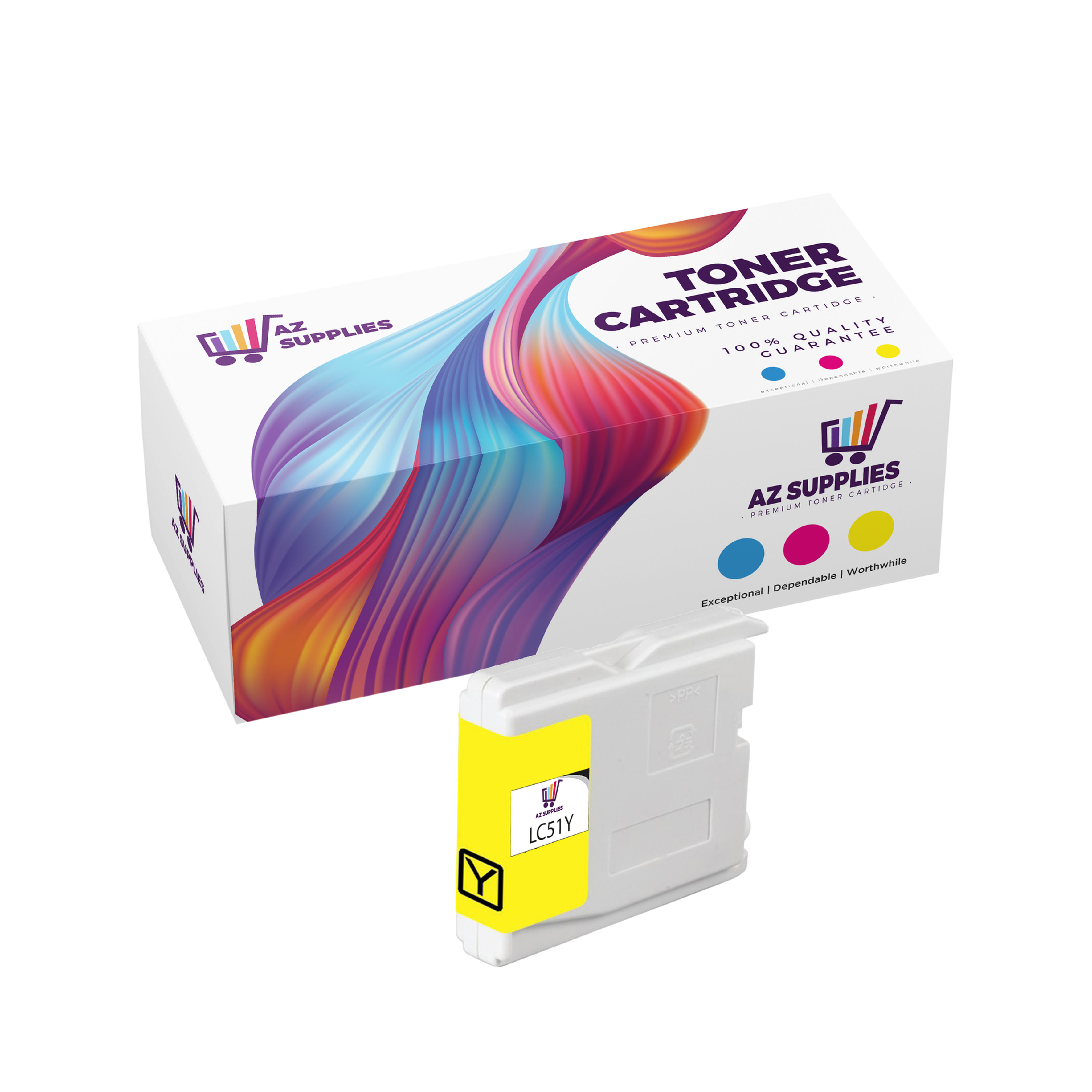 Brother Compatible LC51Y YELLOW INK CARTRIDGE