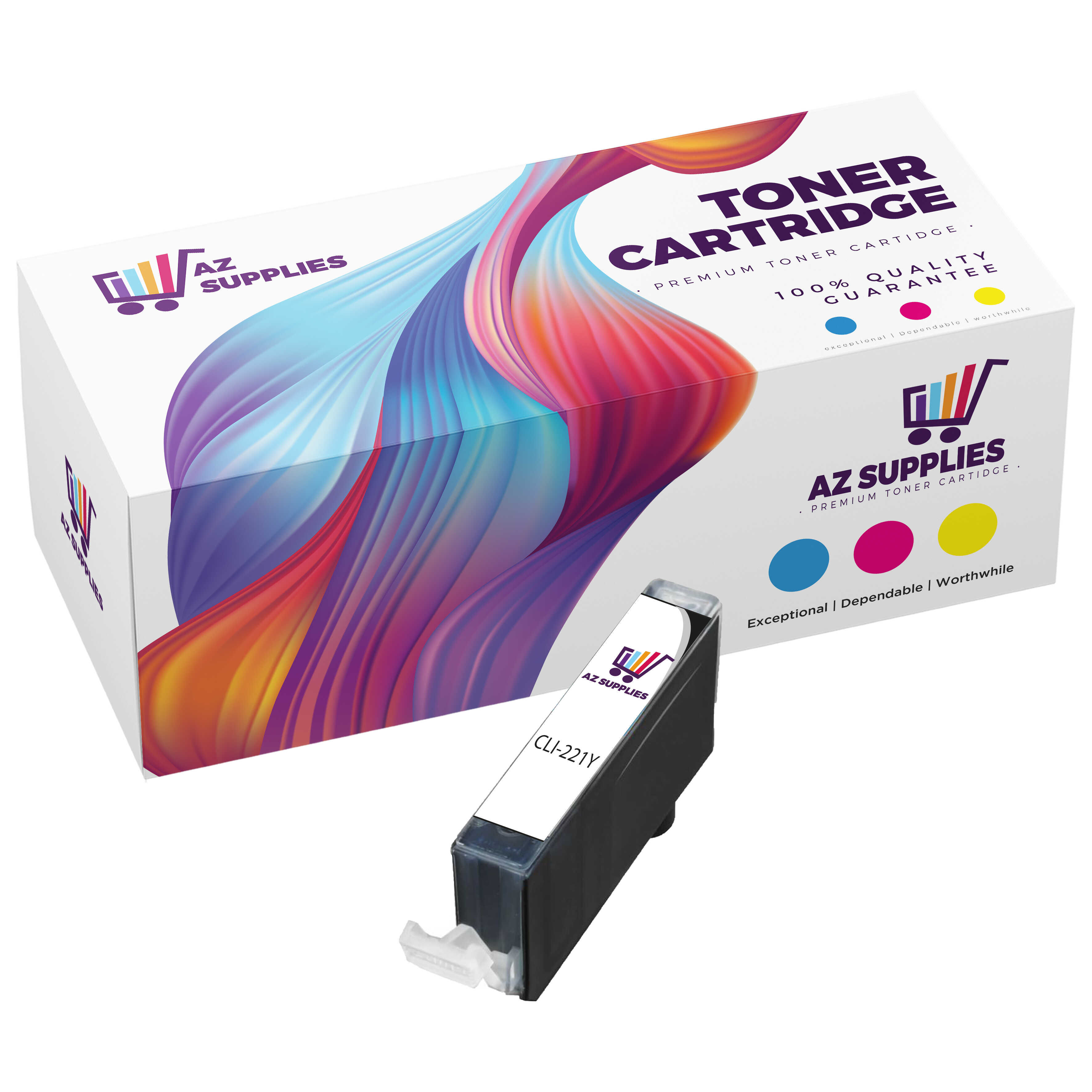 CANON COMPATIBLE CLI-221Y YELLOW INK CARTRIDGE
