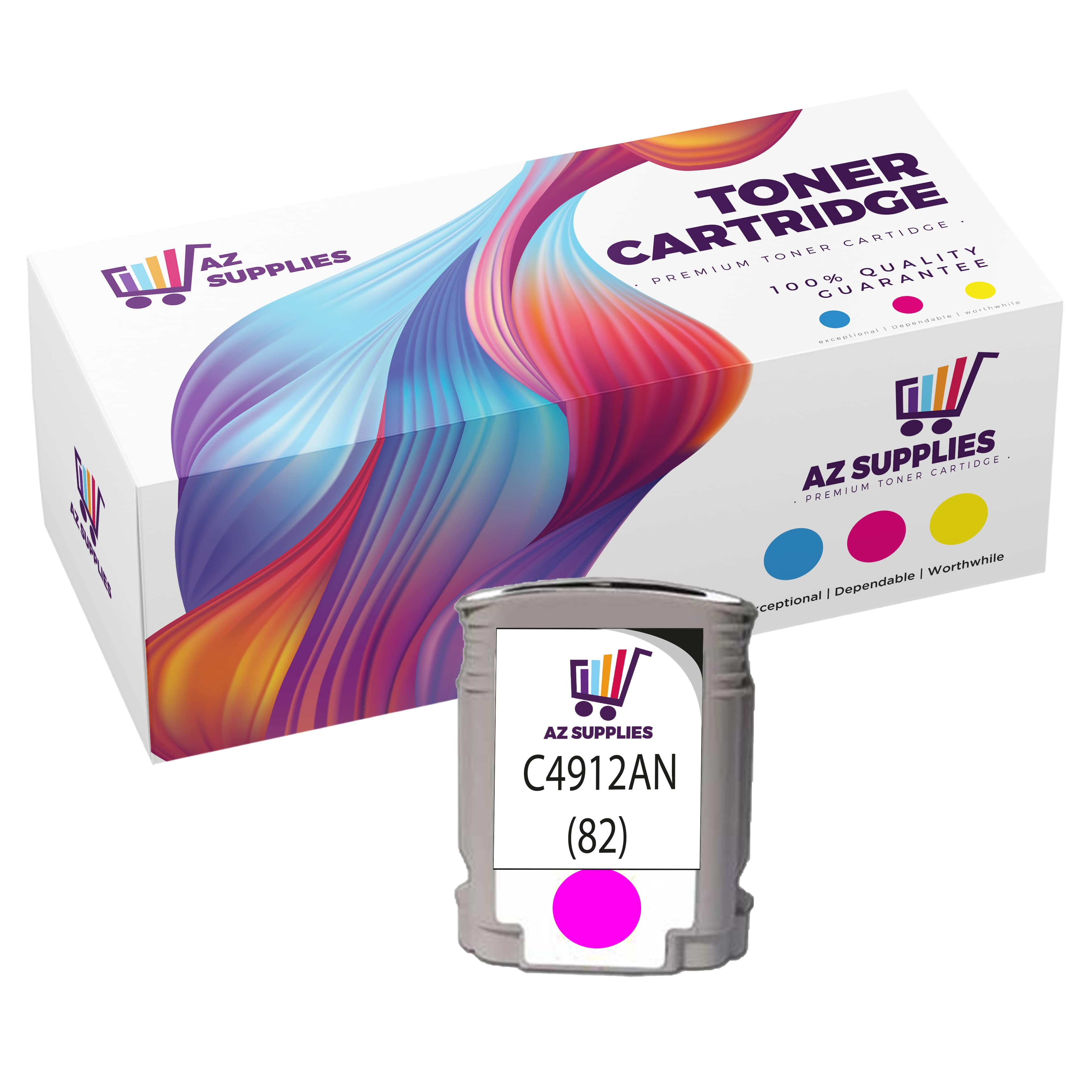 HP C4912AN C4911AN 82 Magenta Ink Cartridge
