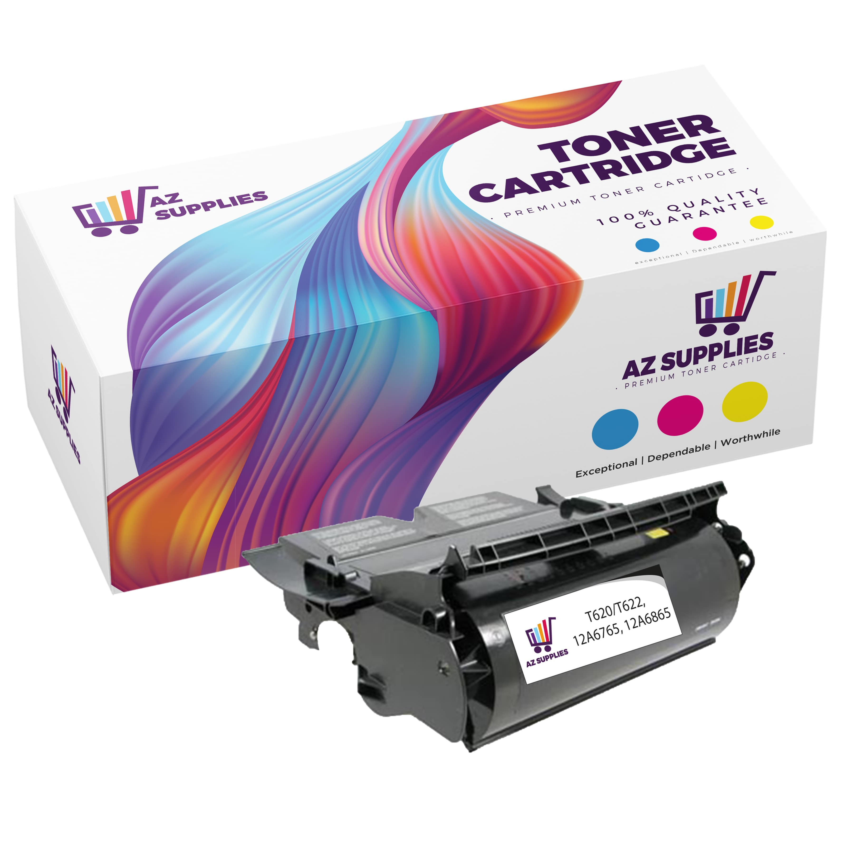 Lexmark COMPLIANT T620 T622 12A6765 Black Remanufactured Toner Cartridge