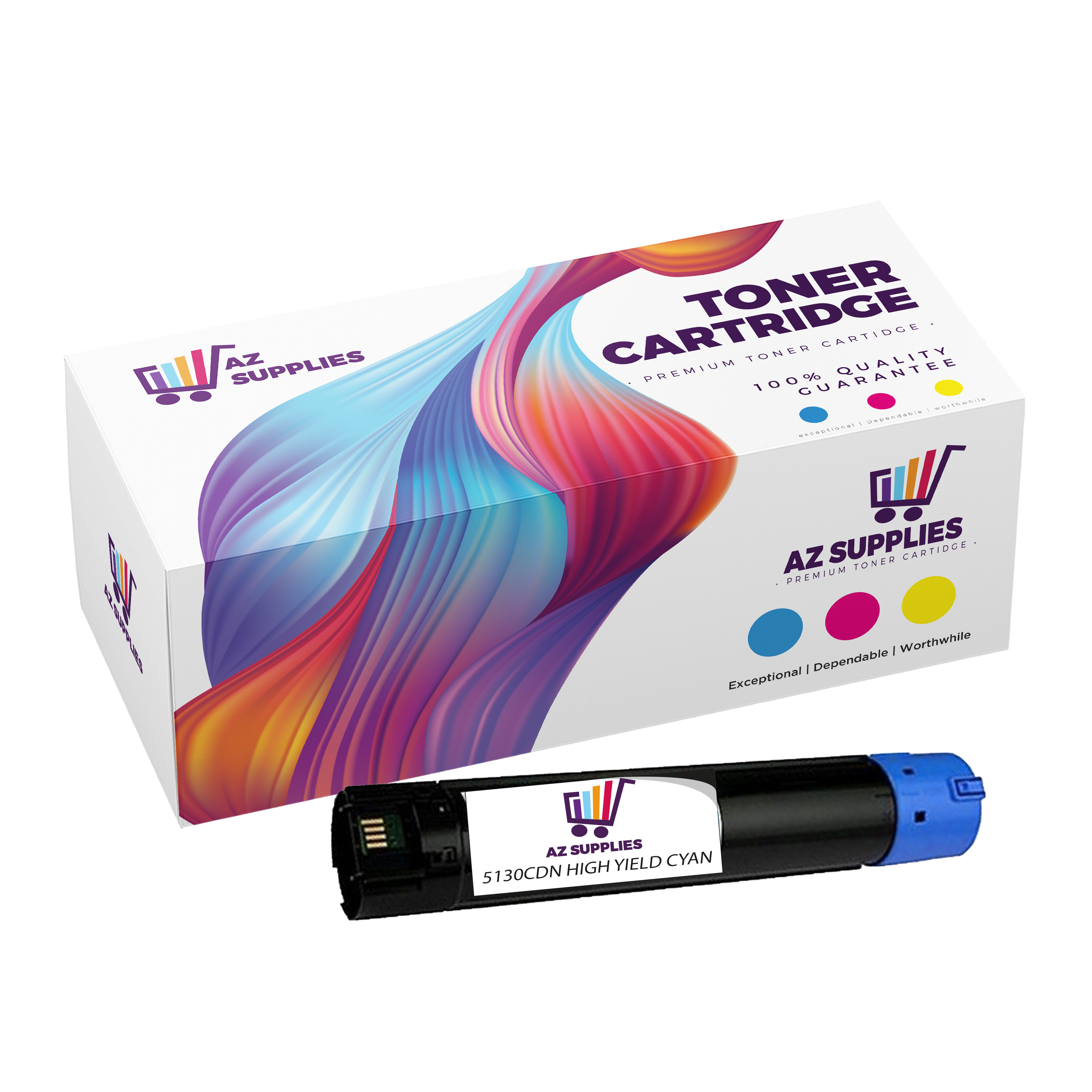 Dell Compatible 5130CDN High Yield Cyan Toner Cartridge