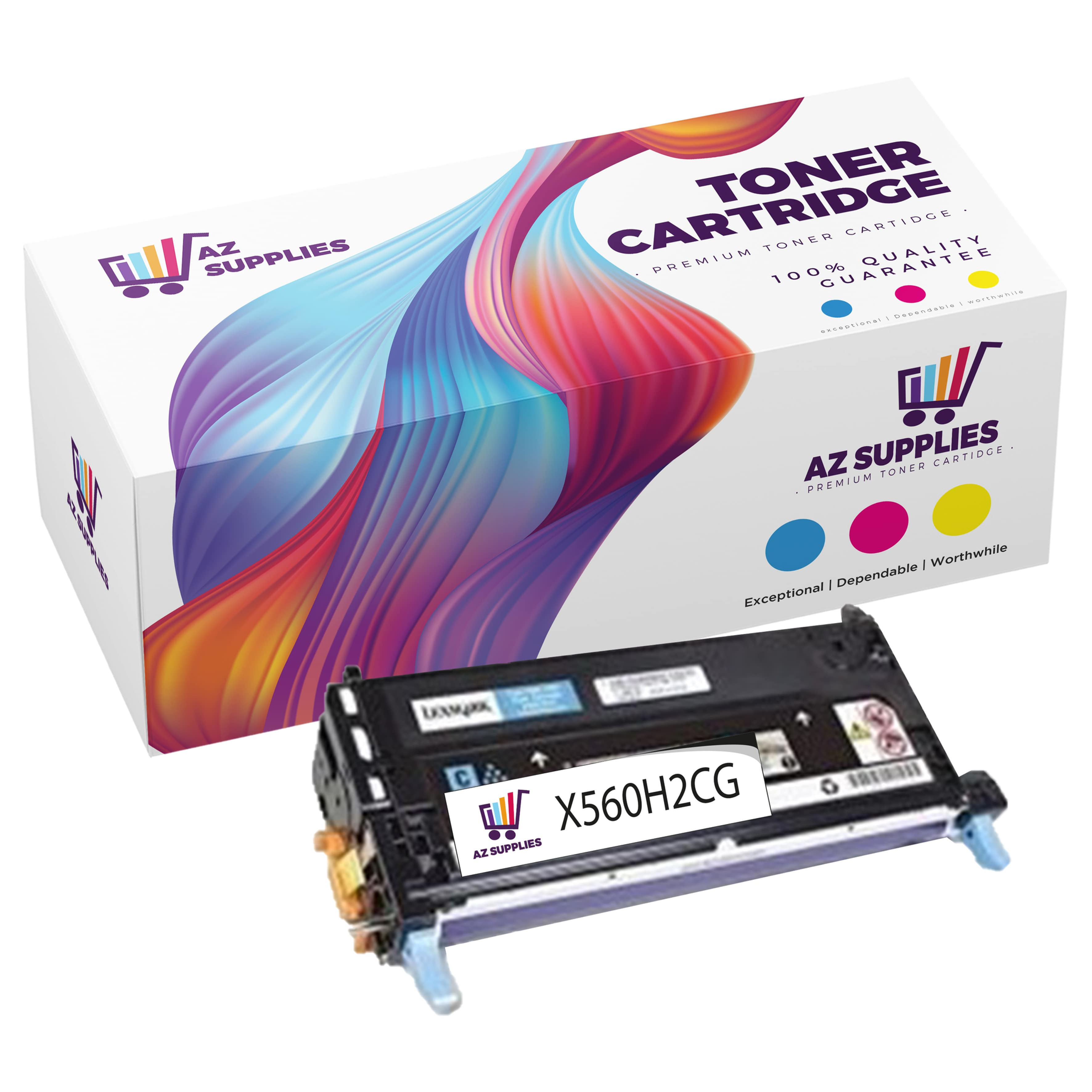 Lexmark X560H2CG Cyan Remanufactured Toner Cartridge