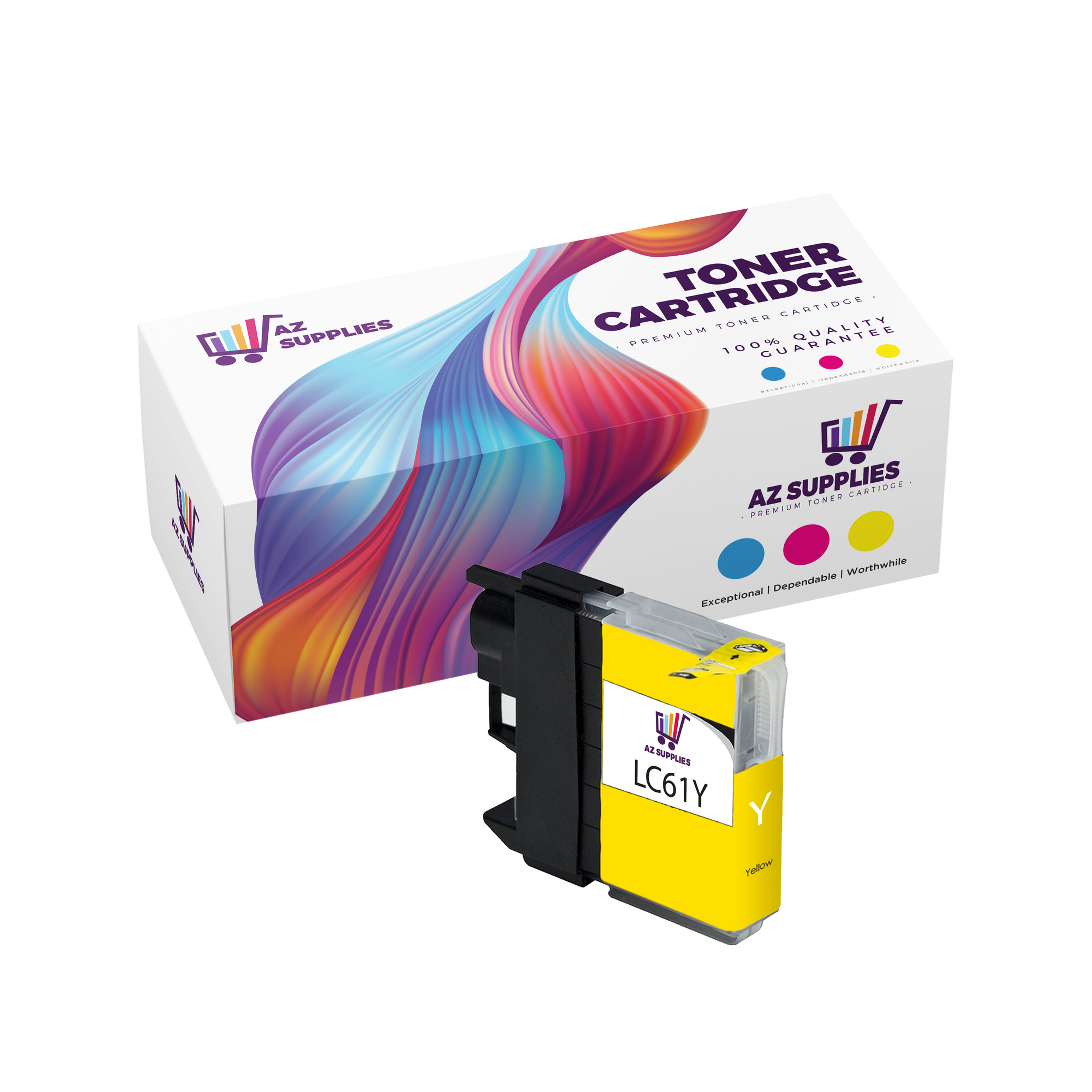 Brother Compatible LC61Y YELLOW INK CARTRIDGE
