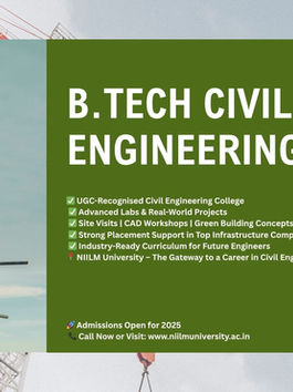 Build the Future with NIILM University: A Premier Civil Engineering College in Haryana
