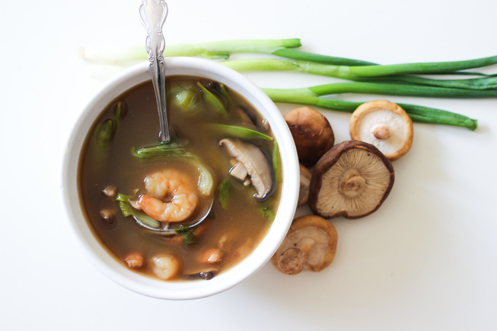 Zuppa di miso e gamberetti menù gourmet Ristomondo