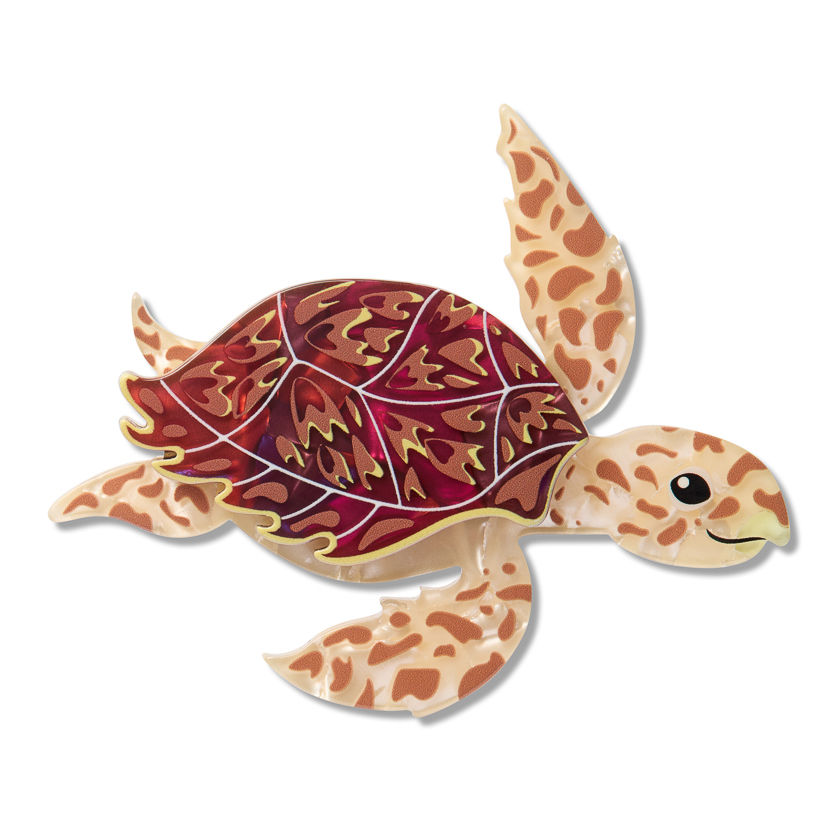 Hawksbill Turtle brooch