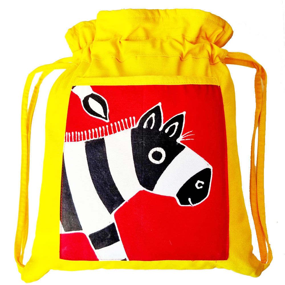 Zebra backpack -Yellow