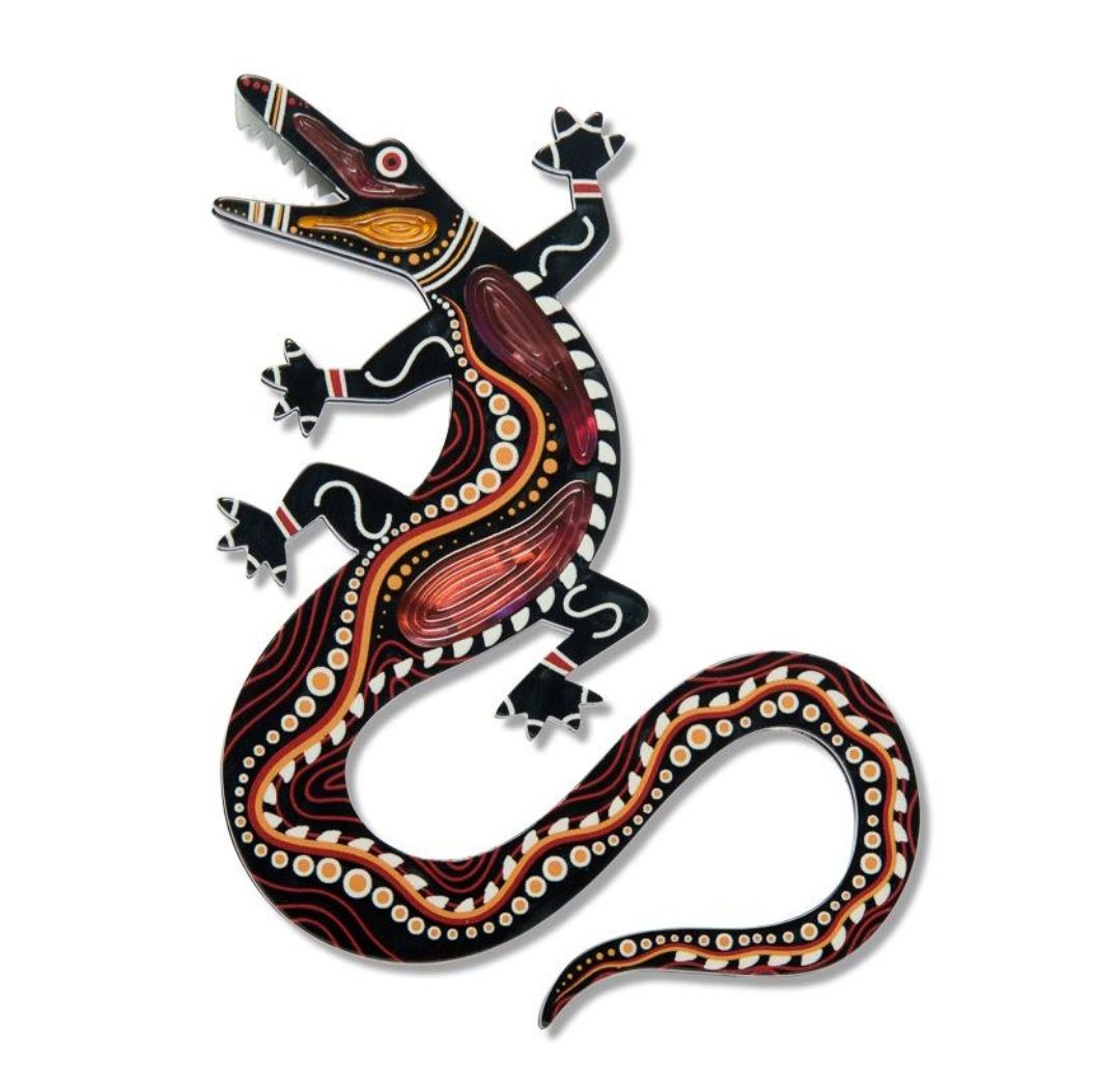 Yurtu Yurtu (Crocodile) Brooch