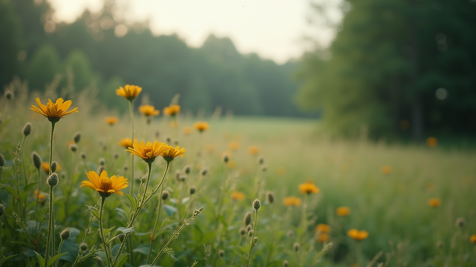 High angle view of a serene nature scene