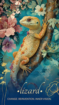 Lizard from the Wild Urban Animal Oracle deck