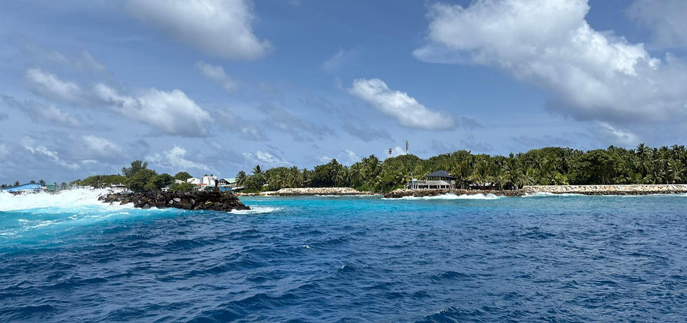 Hier sieht man auch mal die Hafeneinfahrt wo sich auch der Tauchspot Tiger Harbour befindet // Here you can also see the harbor entrance, which is where the dive site Tiger Harbour is located.