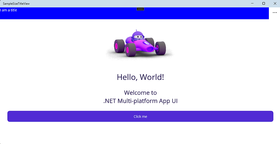 .NET MAUI: Personalizando el Height de TitleView en Windows