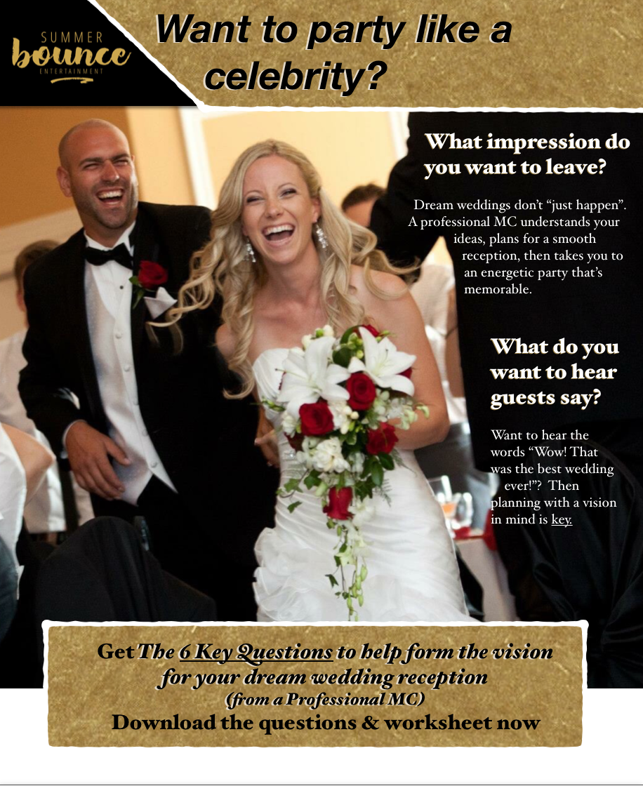 Winnipeg Bride & Groom make a fun entrance into reception