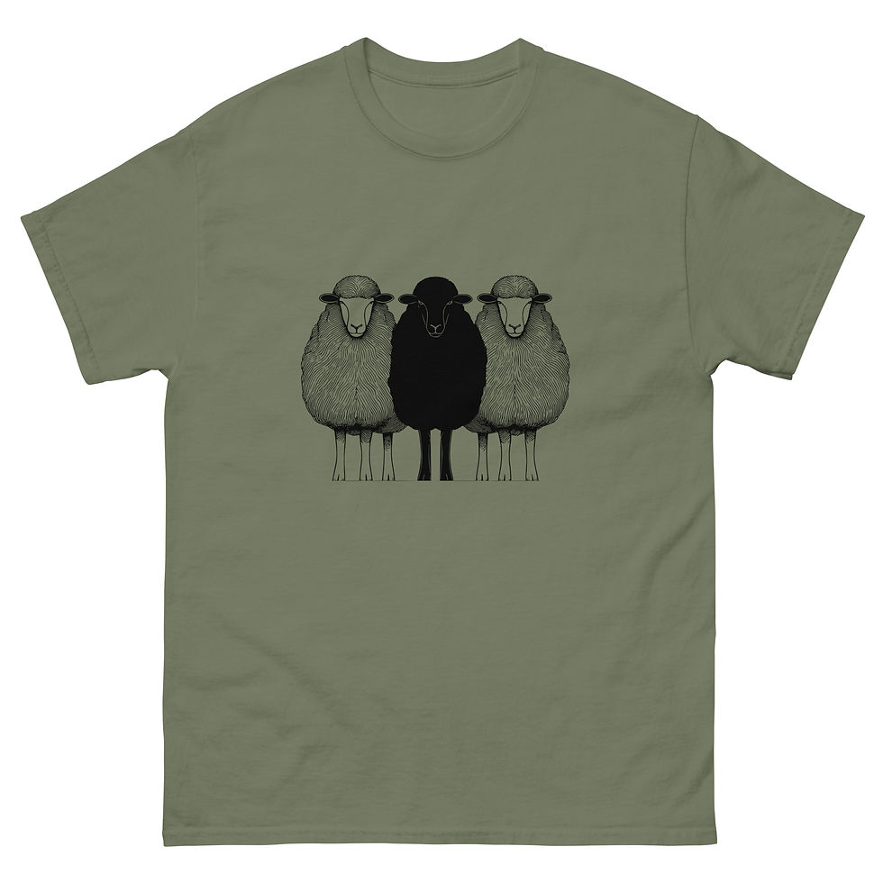 Thumbnail: Classic T-shirt with Black Sheep Graphic