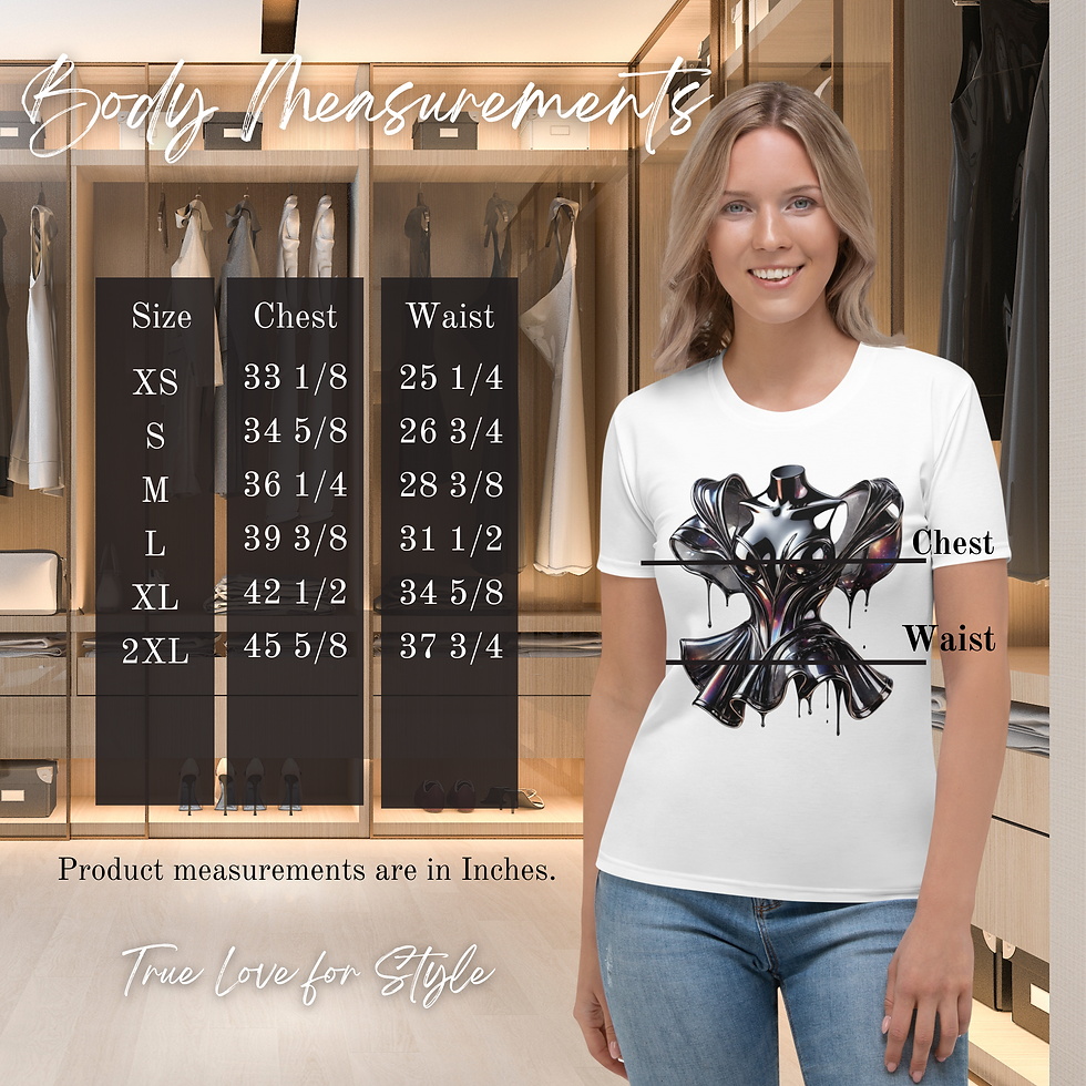 Thumbnail: Women's Top with Couture Fashion Dress Graphic