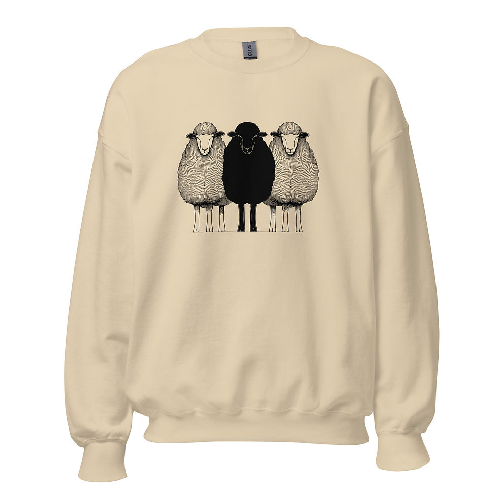 Thumbnail: Black Sheep Graphic Pullover Sweatshirt