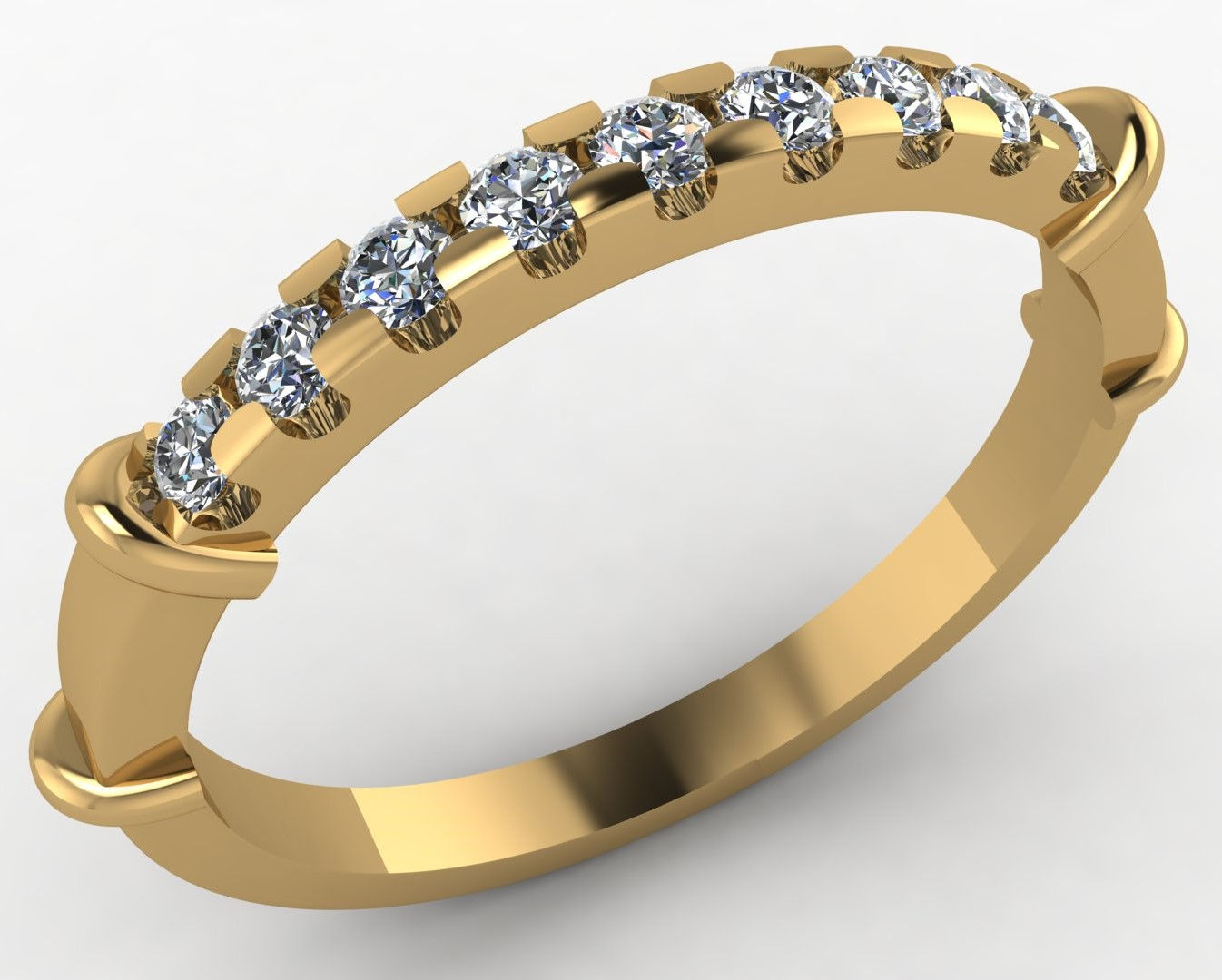 ZAYA Collection Ring GOLD 18K - 1.40 gm (YELLOW) Dia-0.14 ctw    Gross-1.43 gm