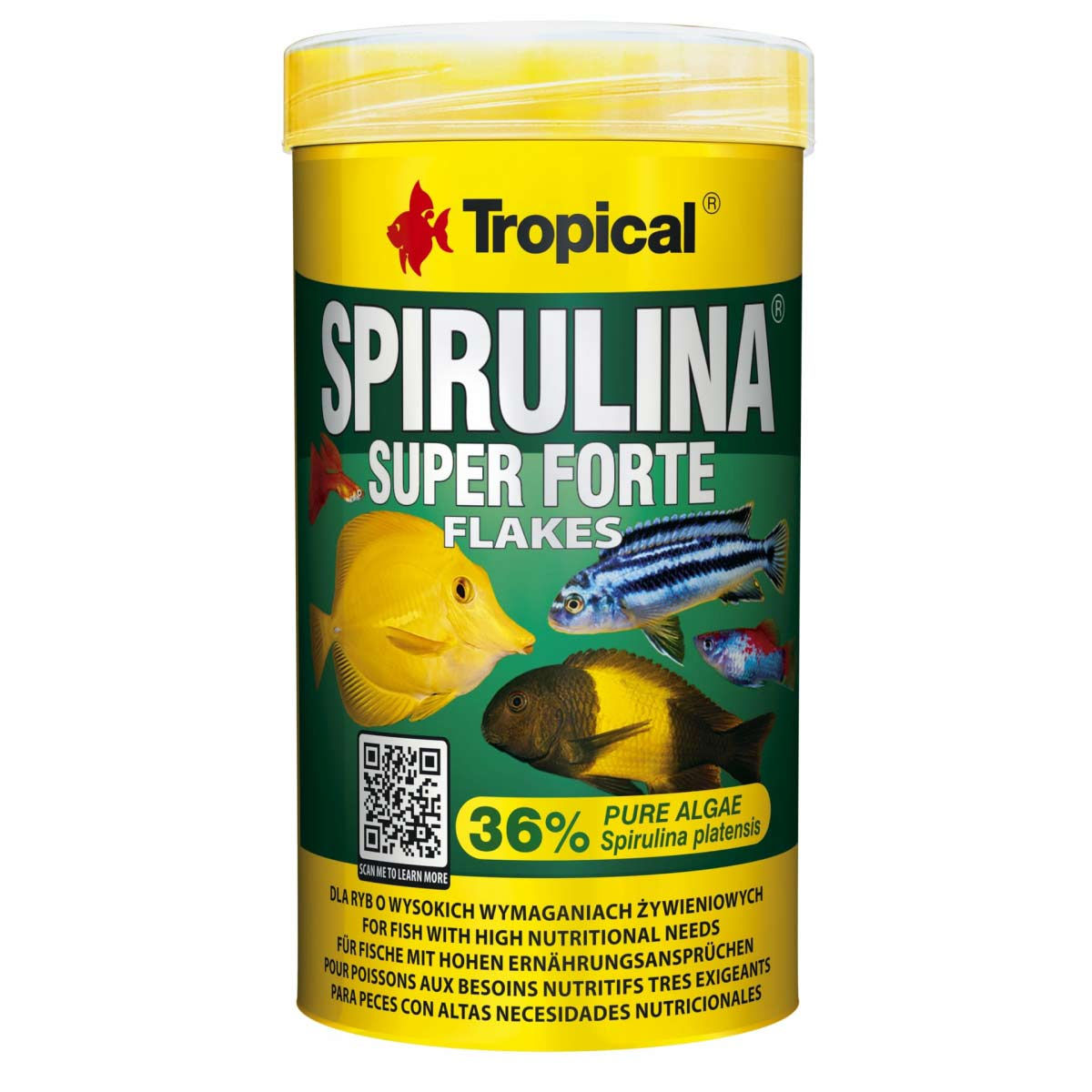 Tropical SPIRULINA SUPER FORTE FLAKES 1 Liter