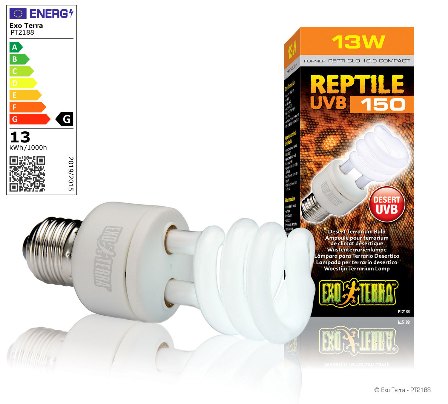 Exo Terra Reptile UVB150, 13 Watt Kompaktlampe