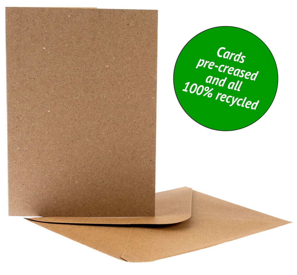Kraft Cards and Envelopes A6 50 pack