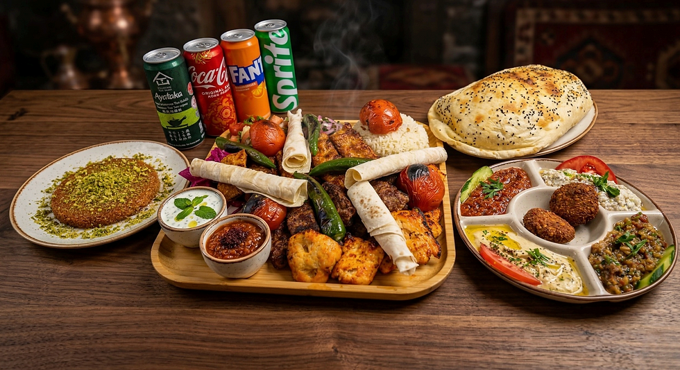 Mixed Grill Feast for 4 people at Donergy Turkish Restaurant near Suntec City Mall and Marina Square.