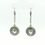Thumbnail: STERLING SILVER DIAMOND EARRINGS