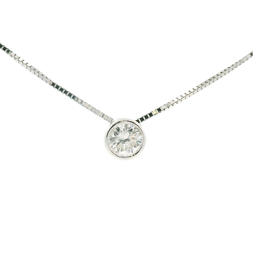 14KT WHITE GOLD DIAMOND PENDANT