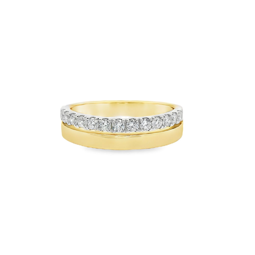 14KT YELLOW GOLD DIAMOND RING