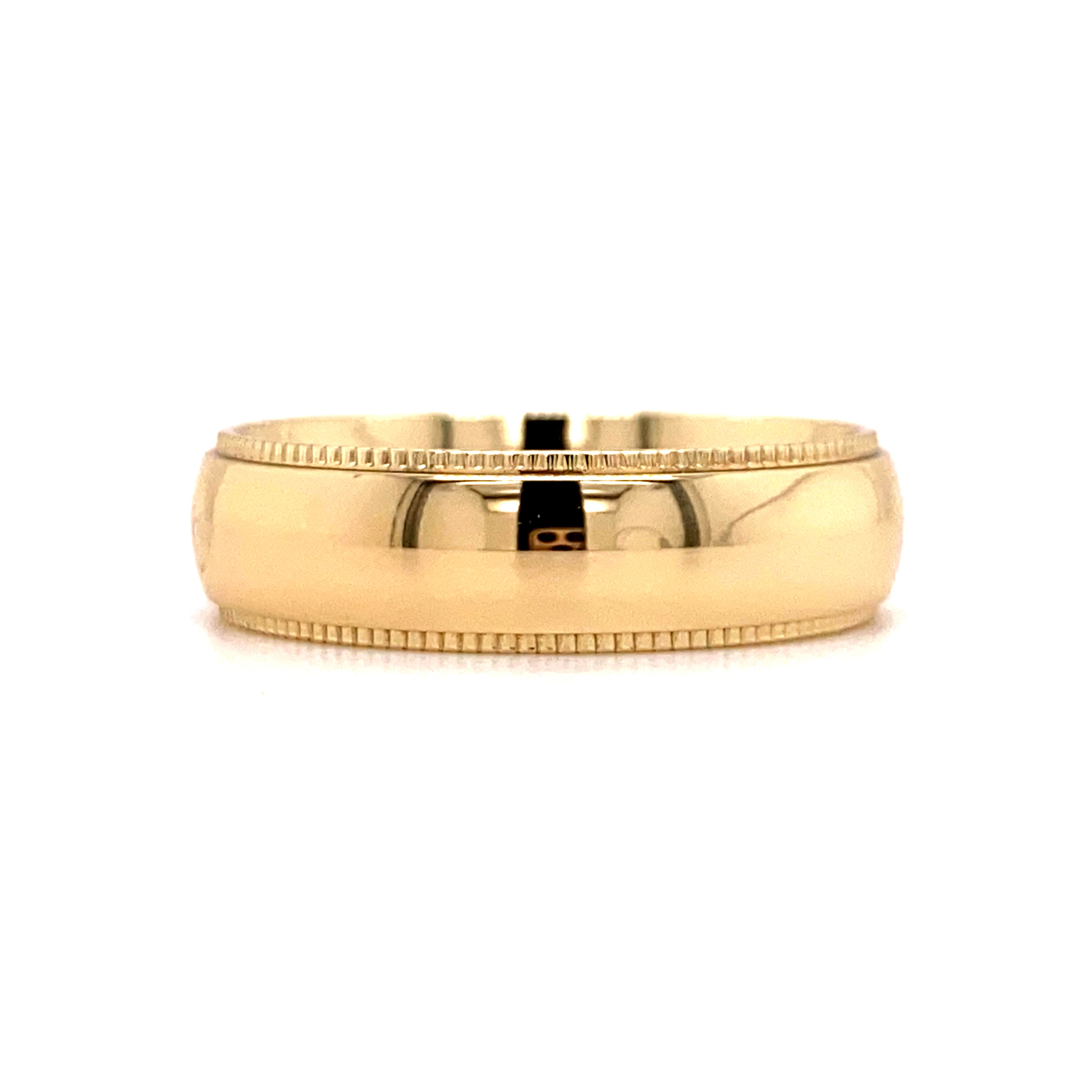 14KT YELLOW GOLD MEN'S BAND