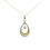 Thumbnail: 14KT TWO TONE DIAMOND PENDANT