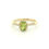 Thumbnail: 14KT YELLOW GOLD PERIDOT AND DIAMOND RING