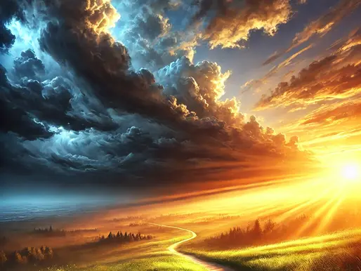 A TEMPESTADE PASSA E O SOL SEMPRE ENCONTRA SEU CAMINHO