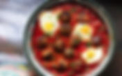 Moroccan Meatballs in Tomato & Egg Sauce (Kefta Mkaouara)