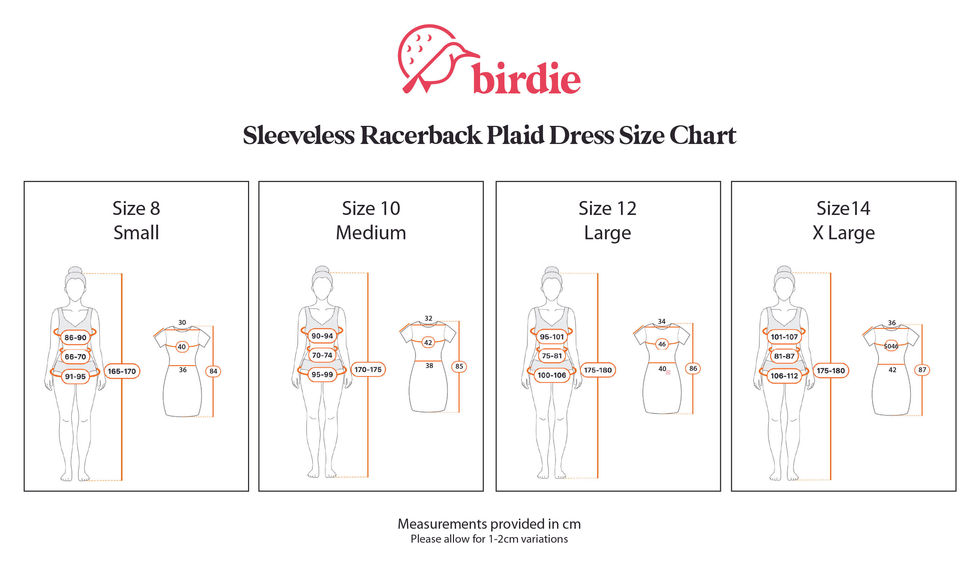 Blue Sleeveless Plaid Golf Dress